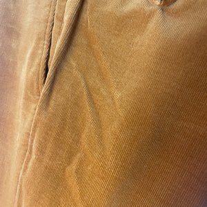 Basile Rust Orange Micro Corduroy Trousers (Unhemmed) 32x37